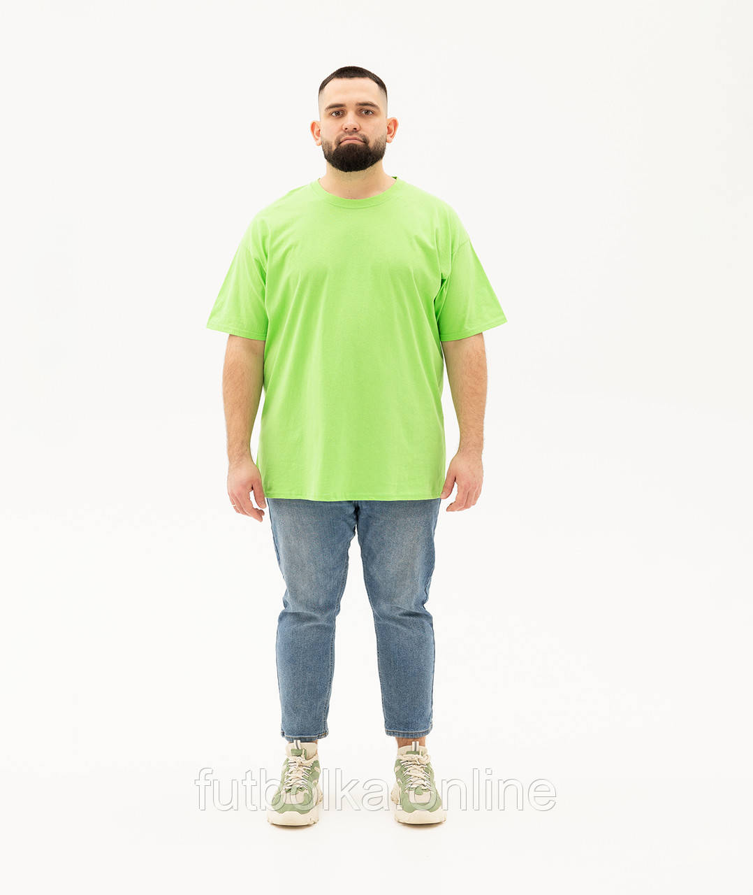 Лаймова футболка чоловіча великого розміру ValueWeight Fruit of the Loom