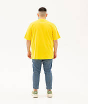 Сонячно Жовта футболка чоловіча великого розміру ValueWeight Fruit of the Loom, фото 6
