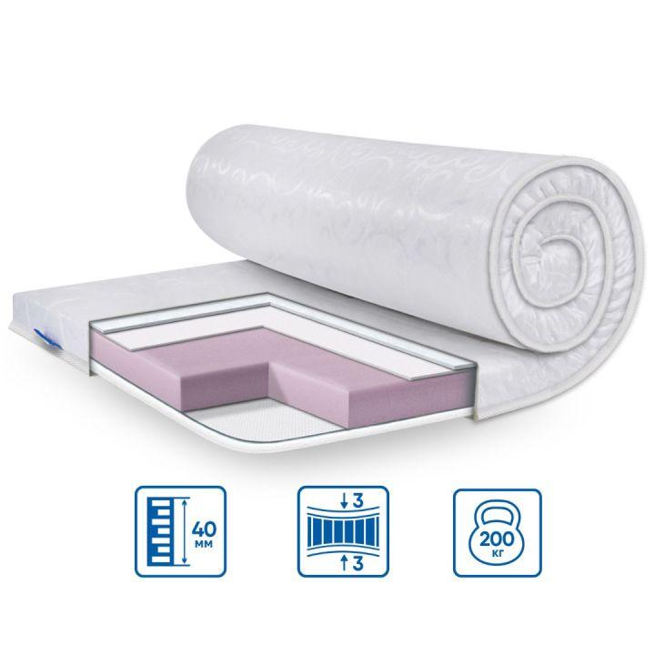Тонкий матрац - топпер Simplex 140х190, ТМ EuroSleep