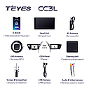 Штатна магнітола Teyes CC3L Toyota  Auris (2017-2018), фото 8
