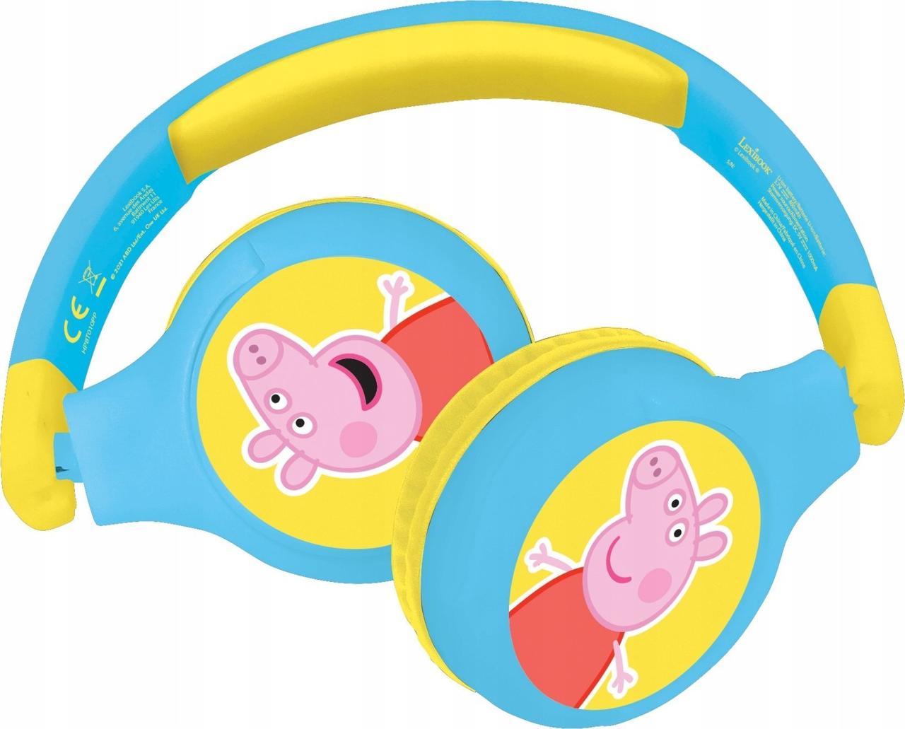 Навушники з мікрофоном Lexibook Peppa Pig Blue/Yellow