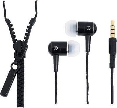 Навушники з мікрофоном LogiLink Zipper HS0021 Black
