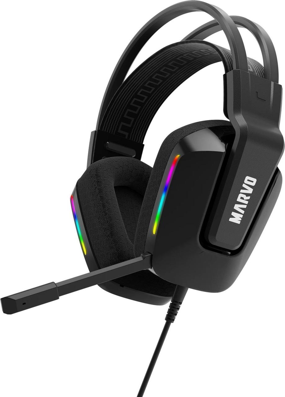 Навушники з мікрофоном Marvo H8619 Black, фото 1