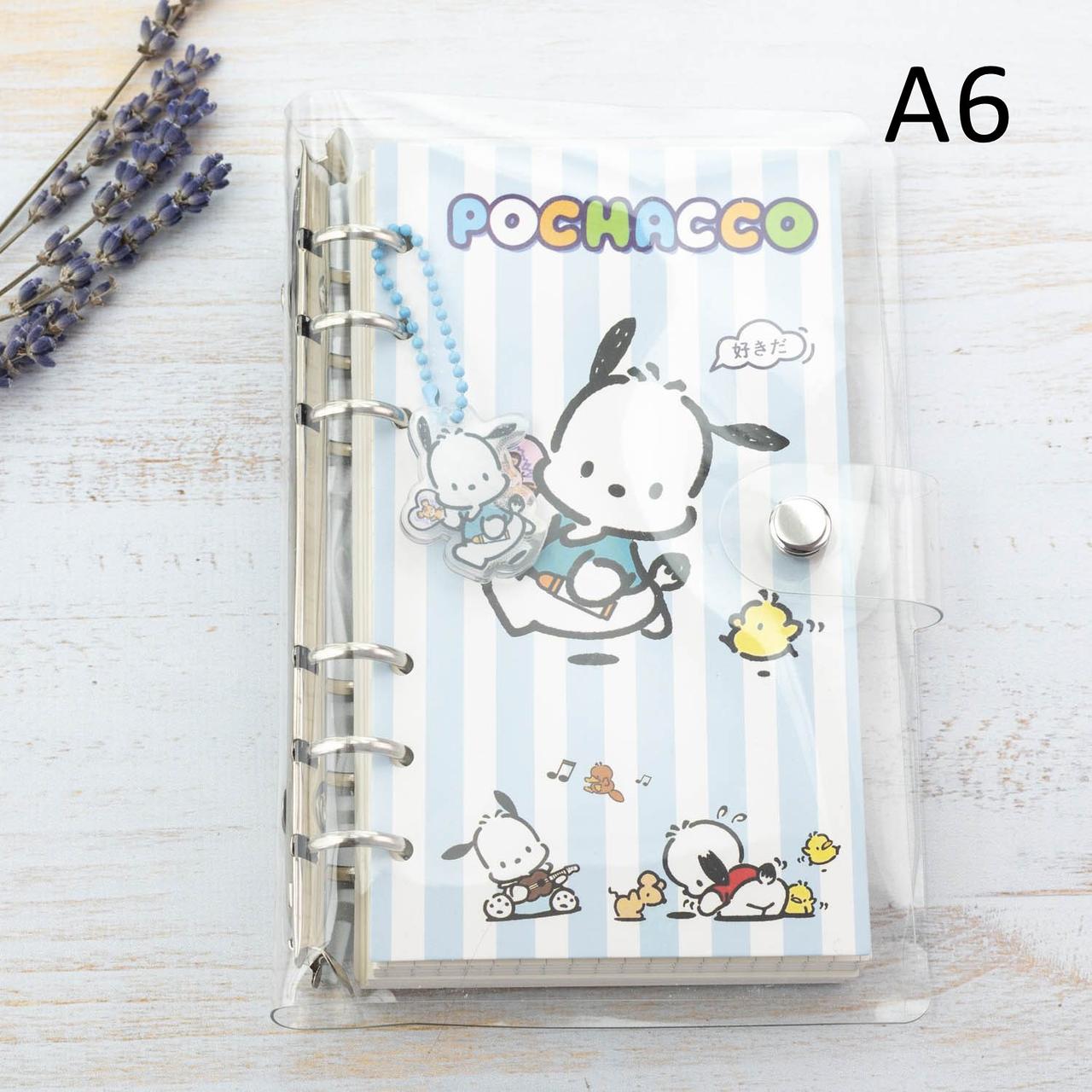 Дитячий прозорий блокнот Pochacco А6 діаметр 20мм DBL013, фото 1