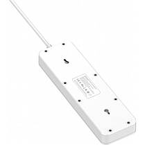 Фільтр живлення ProLogix Premium (PR-SC5415W) 5 розеток, 4 USB (1 PD +1 QC3.0 +2 AUTO ID), 2 м, біли, фото 6