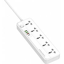 Фільтр живлення ProLogix Premium (PR-SC5415W) 5 розеток, 4 USB (1 PD +1 QC3.0 +2 AUTO ID), 2 м, біли, фото 5