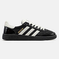 Жіночі Кросівки Adidas Spezial x The Blue Trio Handball / Адидас Спешл Зе Блю Гандбол Тріо Чорні з Білим, фото 3