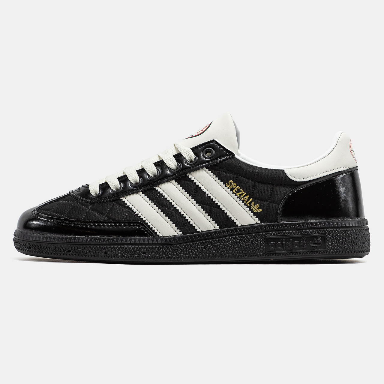 Жіночі Кросівки Adidas Spezial x The Blue Trio Handball / Адидас Спешл Зе Блю Гандбол Тріо Чорні з Білим