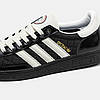 Жіночі Кросівки Adidas Spezial x The Blue Trio Handball / Адидас Спешл Зе Блю Гандбол Тріо Чорні з Білим, фото 8