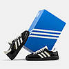 Жіночі Кросівки Adidas Spezial x The Blue Trio Handball / Адидас Спешл Зе Блю Гандбол Тріо Чорні з Білим, фото 7