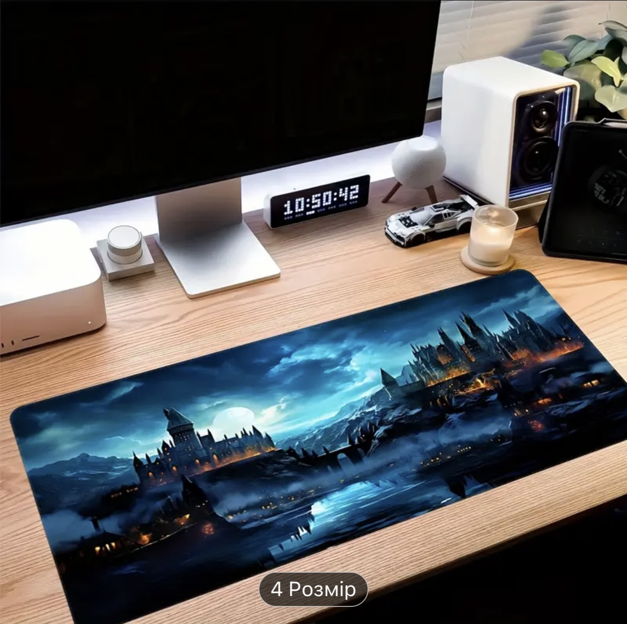 Килимок для миші з дизайном містичних замків , розмір 80/30, фото 1