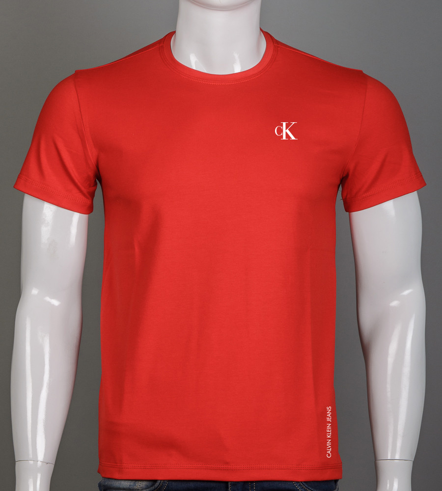 Футболка чоловіча Calvin Klein 2418м (Уп.4шт M-XXL), Червоний, фото 1