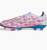 Urbanshop com ua Бутси унісекс Adidas Predator Pro Firm Ground Soccer Cleats White/Pink IH7337 РОЗМІРИ