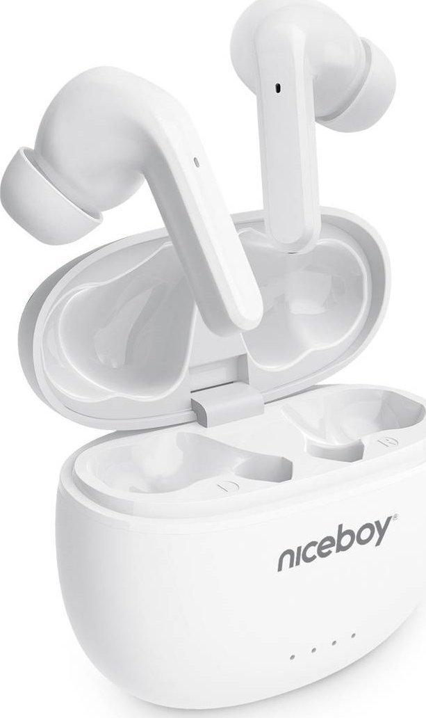 Навушники TWS Niceboy Hive Pins 3 White, фото 1