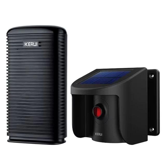 Бездротова сигналізація з датчиком руху Kerui DW9 + SP862 на сонячній батареї