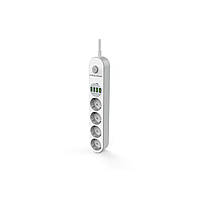 Фільтр живлення ProLogix Premium (PR-SE4432W) 4 розетки, 4 USB, 2 м, білий, фото 6