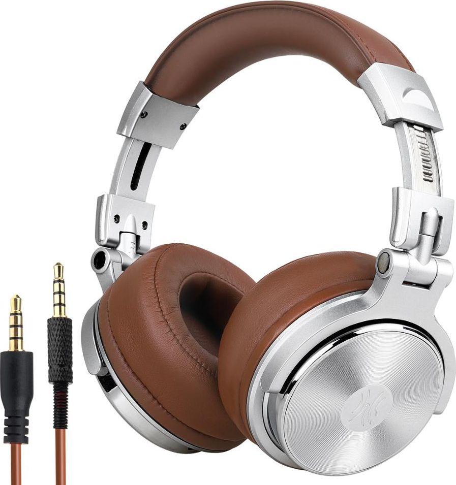 Навушники з мікрофоном OneOdio Pro-30 Brown/Silver