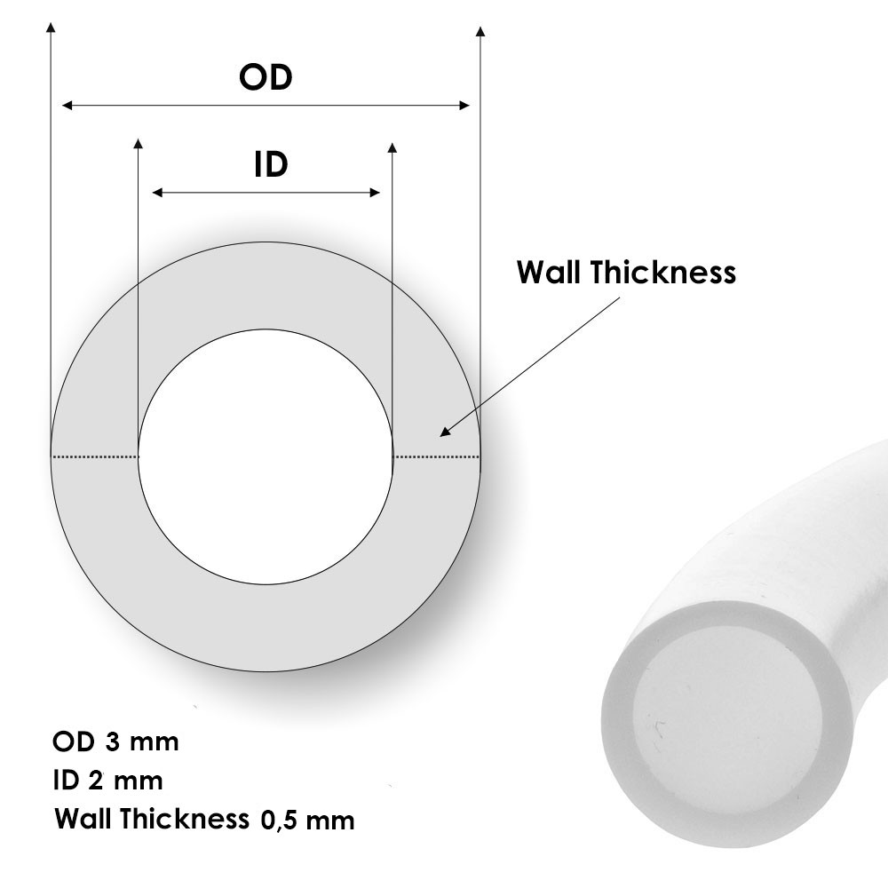 Тефлонова трубка KINGROON PTFE White