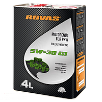 Олива синтетична моторна для автомобілів Rovas 5W-30 C1 4л