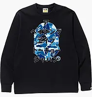 Urbanshop com ua Лонгслів чоловічий Bape Abc Camo Japanese Letters Long Sleeve Tee Black 1J80111011BK9 РОЗМІРИ