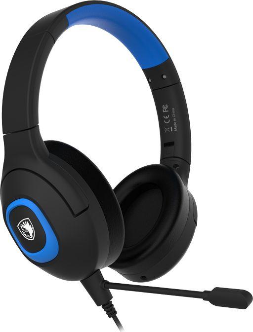 Навушники з мікрофоном Sades SA-724 Shaman Blue (SA724BLJ)
