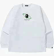 Urbanshop com ua Лонгслів чоловічий Bape Universe Ape Loose Fit Long Sleeve Tee White 1G70111011WHT РОЗМІРИ
