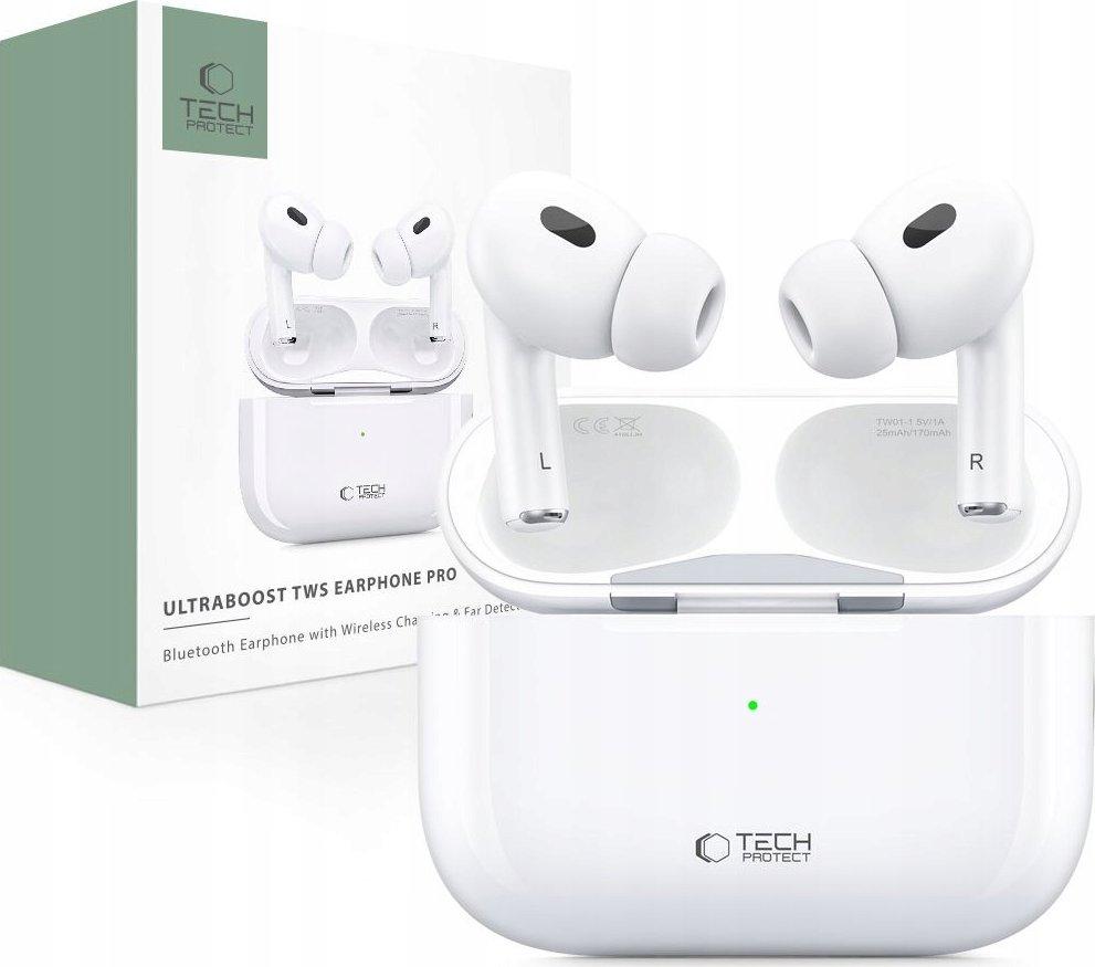 Навушники TWS Tech-Protect Earphone Pro White (THP2742), фото 1