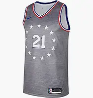Urbanshop com ua Майка чоловіча Nike Nba Philadelphia Grey AJ4636-064 РОЗМІРИ ЗАПИТУЙТЕ