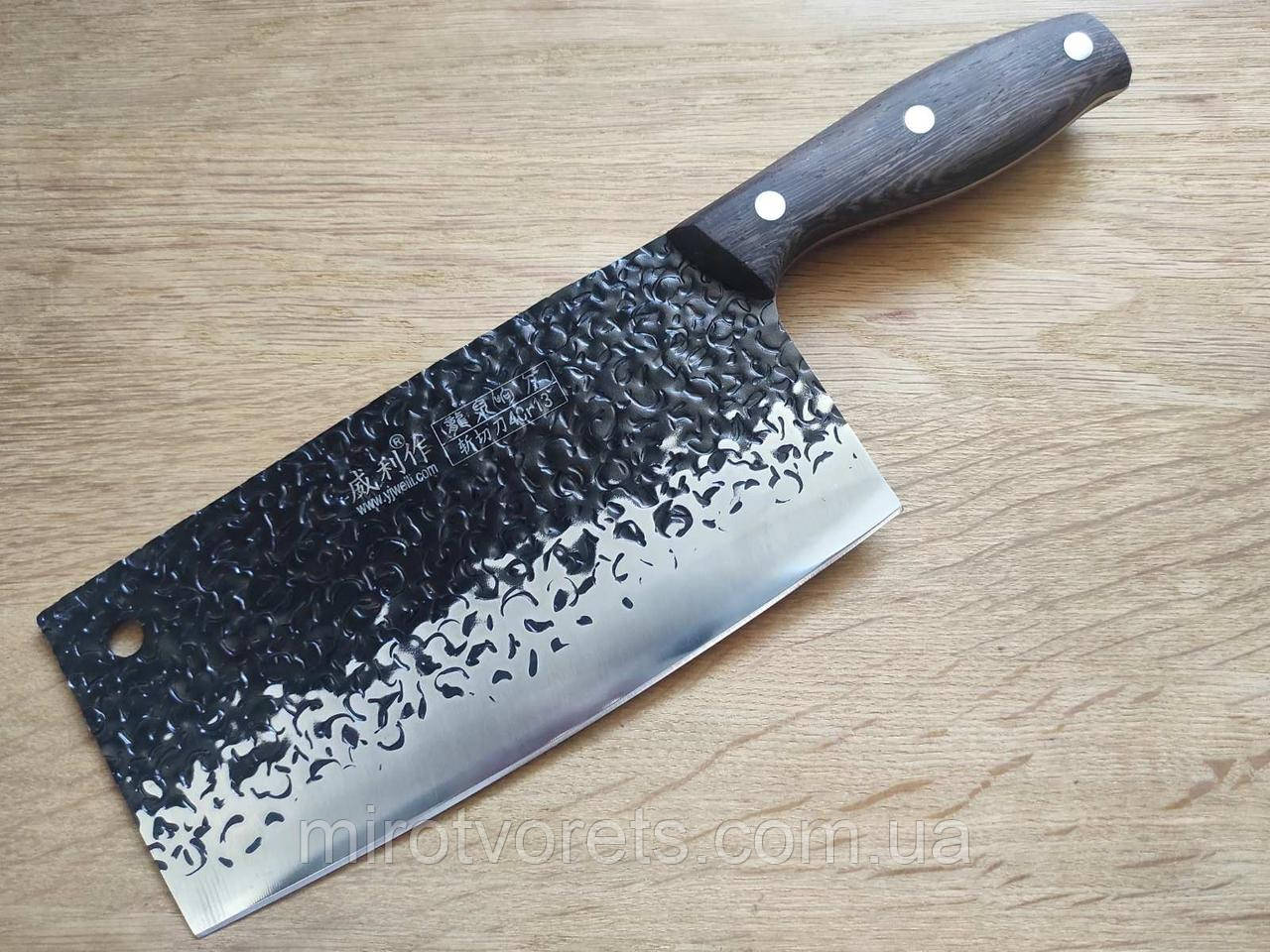Кухонний ніж-топірець цай-дао, для нарізання і шинкування 30,5см, фото 1