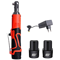Тріскачка акумуляторна ударна AOTUО 18V з двома акумуляторами в кейсі 1500 mAh, фото 3