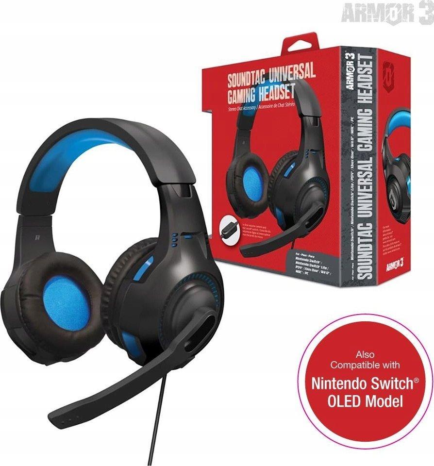 Навушники з мікрофоном Soundtac Universal Gaming Blue (M07222-BU)