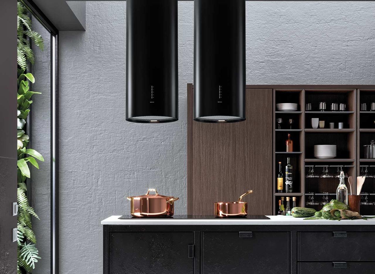 Витяжка декоративна Flamec Polar Black 35 (800)