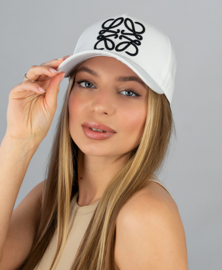Бейсболка кепка жіноча біла розмір 56-59, фото 1