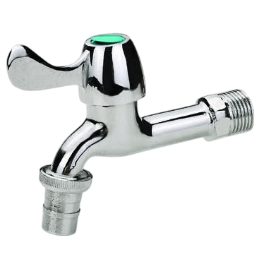 Кран 1/2" хромований (зливний) 10 см 521 Valve J. G.