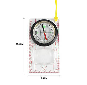 Картографічний компас з лінійкою та шнурком Solve (KT6008910)