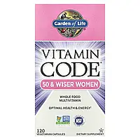 Garden of Life, Vitamin Code, для жінок від 50 і старше, мультивітаміни з сирих цільних продуктів, 120, Київ
