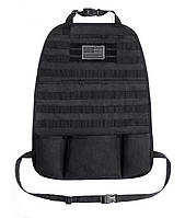 Тактичний органайзер MOLLE 10467 чорний для спинки автомобільного сидіння