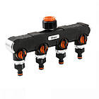 Розподільник з 4 кранами Bradas Black Line Heavy Duty (ECO-PWB3044)