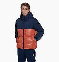 Urbanshop com ua Пуховик чоловічий Adidas Down Regen Hooded Puffer Jacket Blue/Orange HL9183 РОЗМІРИ ЗАПИТУЙТЕ