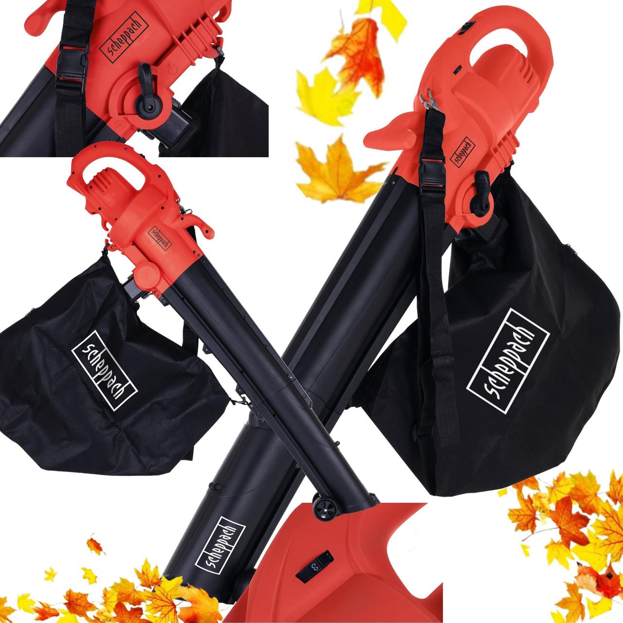 Садовий пилосос-повітродувка Scheppach LB3000E, фото 1