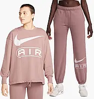 Urbanshop com ua Спортивний костюм жіночий Nike Nsw Air Oos Flc Crew Bordo FN1897-208__FN1902-208 РОЗМІРИ