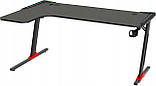 Геймерський ігровий стіл Cortek SKY L-Shape Black, фото 3