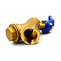 Кран з фільтром для водоміра/байпаса 3/4" Valve АВ 510, фото 5