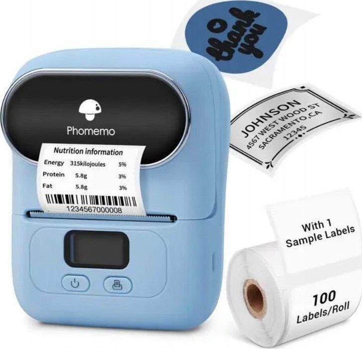 Принтер етикеток Phomemo M110 Blue