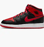 Urbanshop com ua Кросівки дитячі Air Jordan 1 Mid Gs Black/Red DQ8423-060 РОЗМІРИ ЗАПИТУЙТЕ