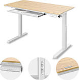 Геймерський ігровий стіл Sense7 Newai White/Beige, фото 7