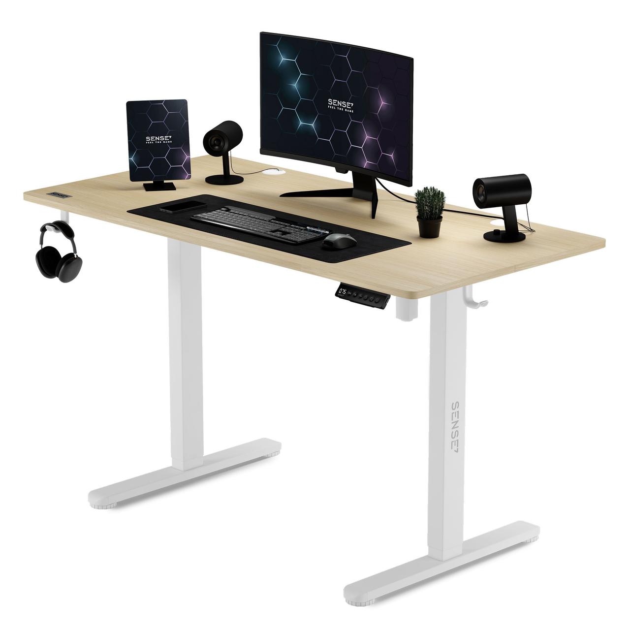 Геймерський ігровий стіл Sense7 Nojo White Pine