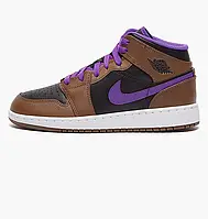 Urbanshop com ua Кросівки дитячі Air Jordan 1 Mid Older Brown/Black DQ8423-215 РОЗМІРИ ЗАПИТУЙТЕ