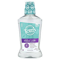 Tom's of Maine, Whole Care, ополіскувач для порожнини рота з натуральним фтором, свіжа м'ята, 473 мл (16 рідк.