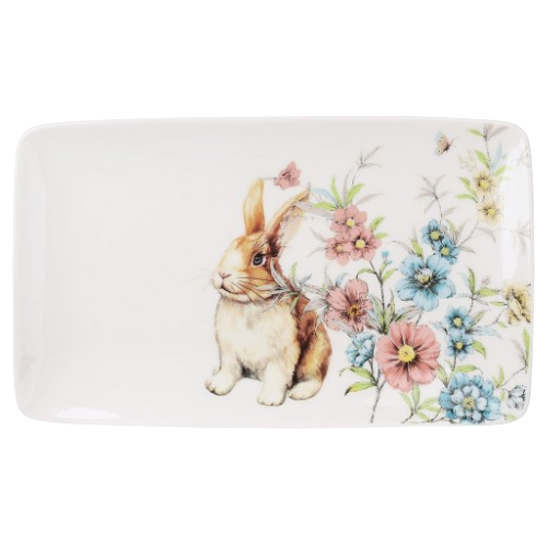 Блюдо 20,5*12*5*1,5см Happy Rabbit порцеяна 311-124 БОНА ДИ